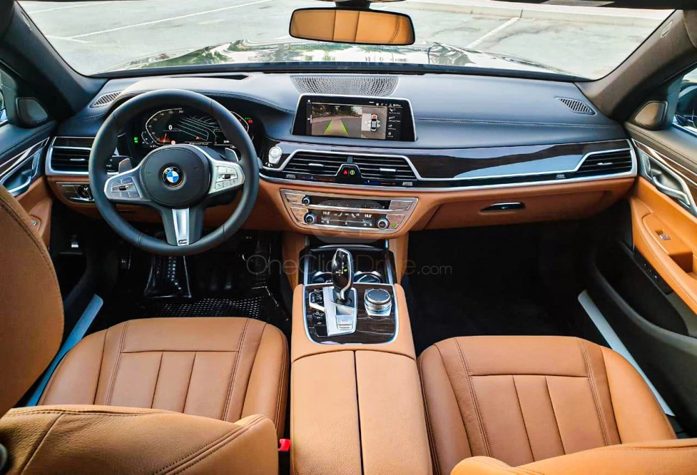 Black BMW 730Li 2020 for rent in Dubai 3